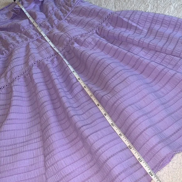 Wild Fable Lavender Texture Ruffle Fit & Flare Dress EUC XS - Picture 11 of 12